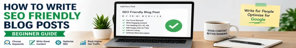 how to write seo friendly blog posts beginner guide step by step