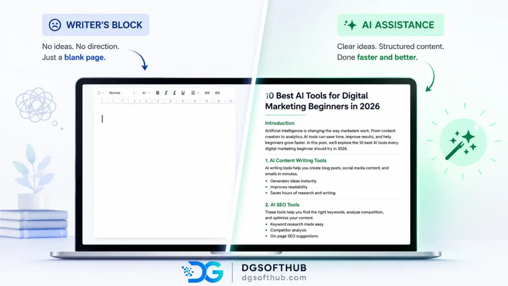 chatgpt content creation blank page vs finished draft.webp